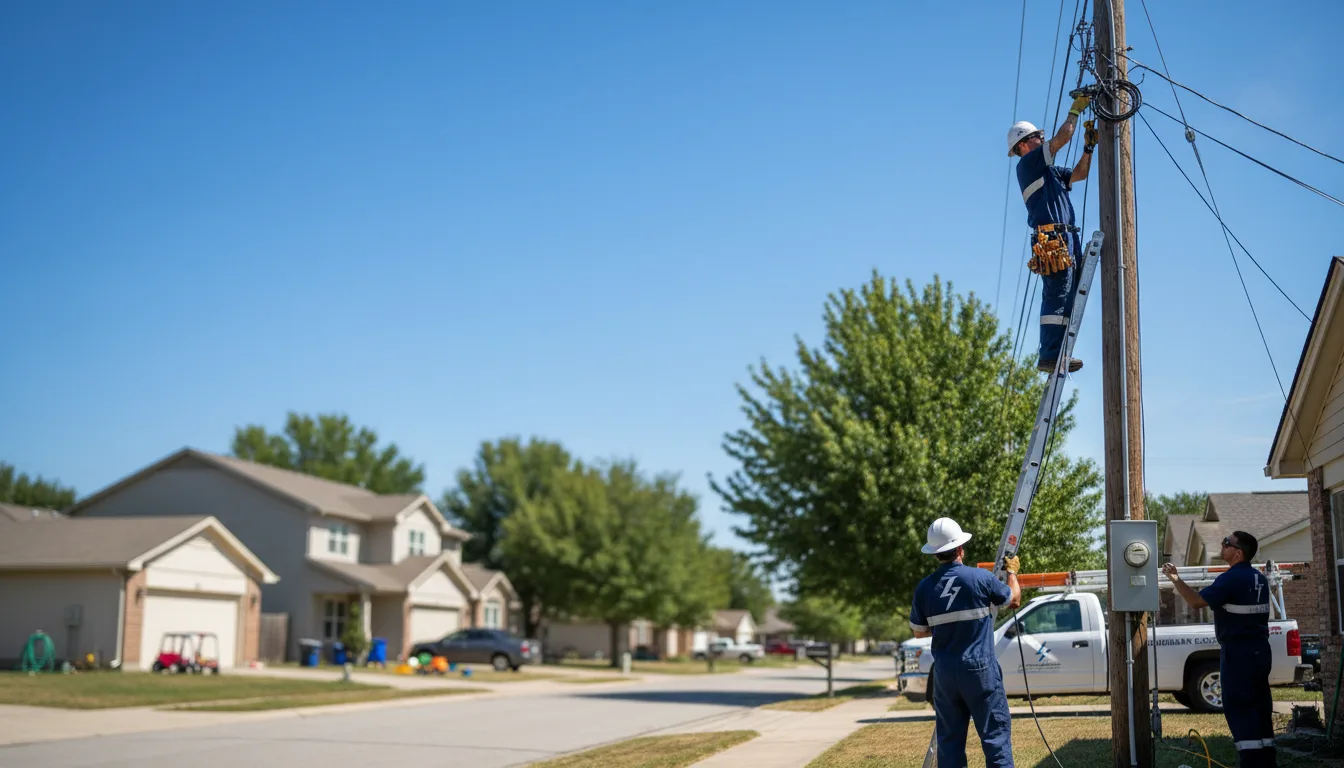 Residential electrician providing installation services in Springfield, NE